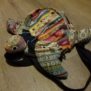 Guatemalan kid's turtle backpack